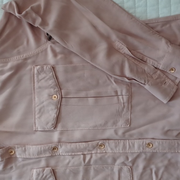 Calvin Klein Jean's Woman button down.  Blush mauve color Size M - Picture 4 of 15